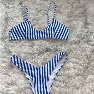 Striped bikini